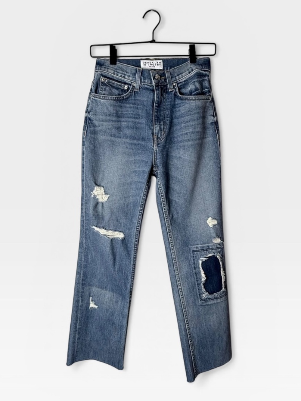 Derek Lam 10 Crosby Leah‎ high-rise straight-leg jeans Blue Size 26 (F)